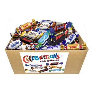 CHOCOLAT BONBON CELEBRATIONS - assortiment de chocolats - carton de 100 pièces