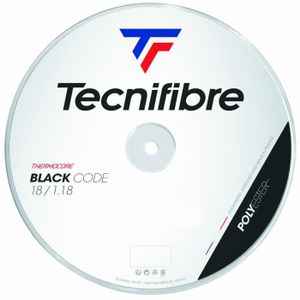 CORDAGE RAQUETTE TENNIS Cordage de tennis Tecnifibre Black Code 200 m - black - 1,32 mm