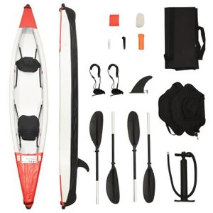 KAYAK Kayak gonflable 2 places - ZJCHAO - Rouge - Polyes