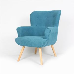 Fauteuil Wayne Velours Vert De Gris 70x66x77cm Achat