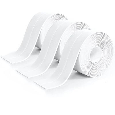 Bandeau Joint De Porte Auto-adhésif En Mousse PU, Blanc, 26 Pieds, Coupe Kerf