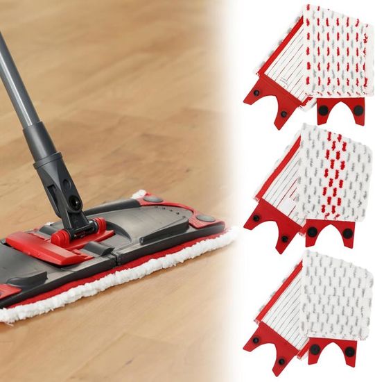3 Housses Microfibre Pour Vadrouille Vileda - 13x45.5cm, Lavable, Compatible Ultramax