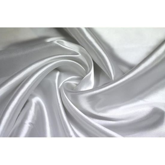 Tissu Satin Polyester Noir de Qualité, Tissu Au Mètre, Tissu pas
