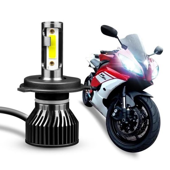 1PC Moto PHARE LED 35W 6000K BLANC Lampe Brouillard Lumières COB AMPOULE Led Avant Phare Pour Moto projecteurs H1 H4 H11 -WM2806