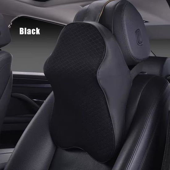 ZATOOTO Coussin Appui-Tête Voiture Réglable - Oreiller Cervical Mousse Mémoire De Forme, Noir, Pour Conduite Longue Distance