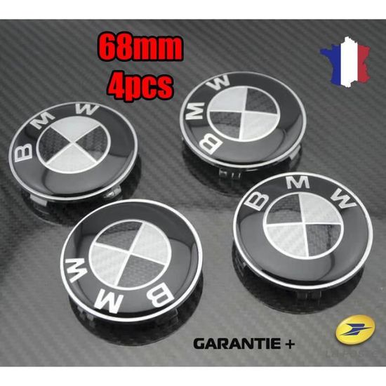 4 PCS Cache Moyeu Pour Roue BMW Fibre de carbone NOIR Ø Diamètre 68mm Cdiscount Auto