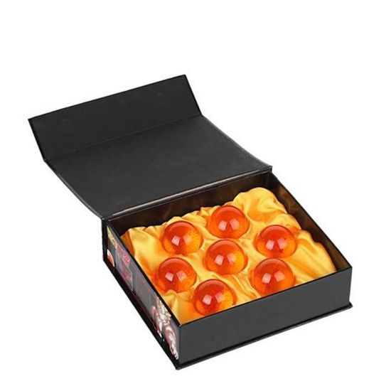 Lot 7 Boules Dragon Ball (1 à 7 étoiles) - Acrylique, 4,3 Cm, Coffret Cadeau, Collection Cosplay