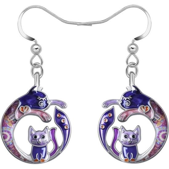 24 Breloques Chats Émaillés Pour Bijoux - 6 Styles Mignons Rose - Fait Main