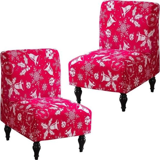 Housse De Chaise Sans Accoudoirs 1 Place - Velours - Extensible - Noir