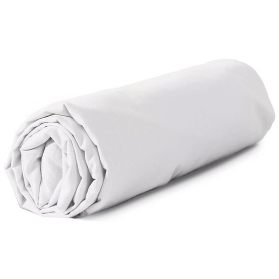 Drap-housse En Microfibre - Blanc, 90x190 Cm, Poche 25 Cm - Doux Et Infroissable