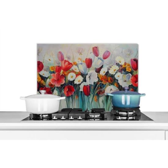 Crédence Adhésive En Aluminium Carreaux De Ciment