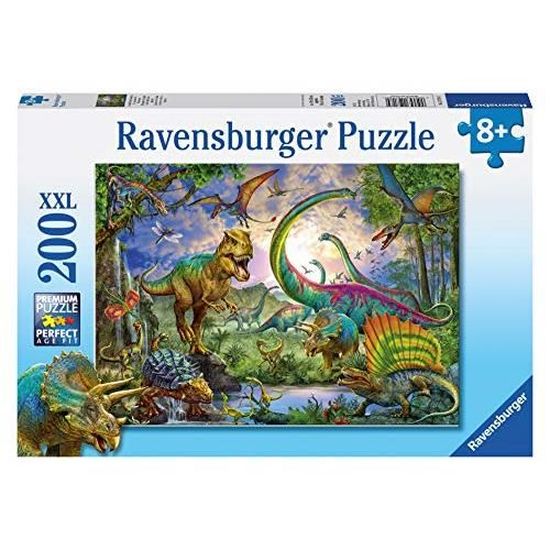 Puzzle Enfant Classique - Ravensburger - Royaume Dinosaures - 200 Pièces XXL