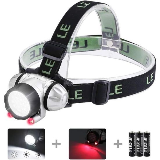 Lampe Frontale Nextorch UL12 – LED Blanche/rouge, Clignotant Bleu/rouge, IPX4, Clipable Et Légère (49g)