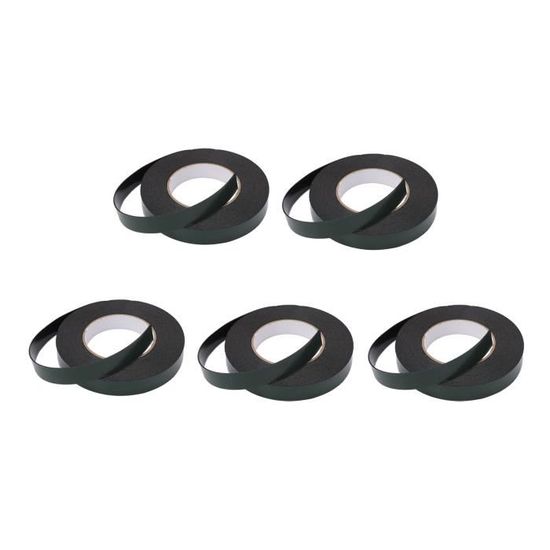 2 Rouleaux Ruban Mousse Adhésif 15mm X 1mm X 10m - Adhésif Sponge Côté Simple Uxcell