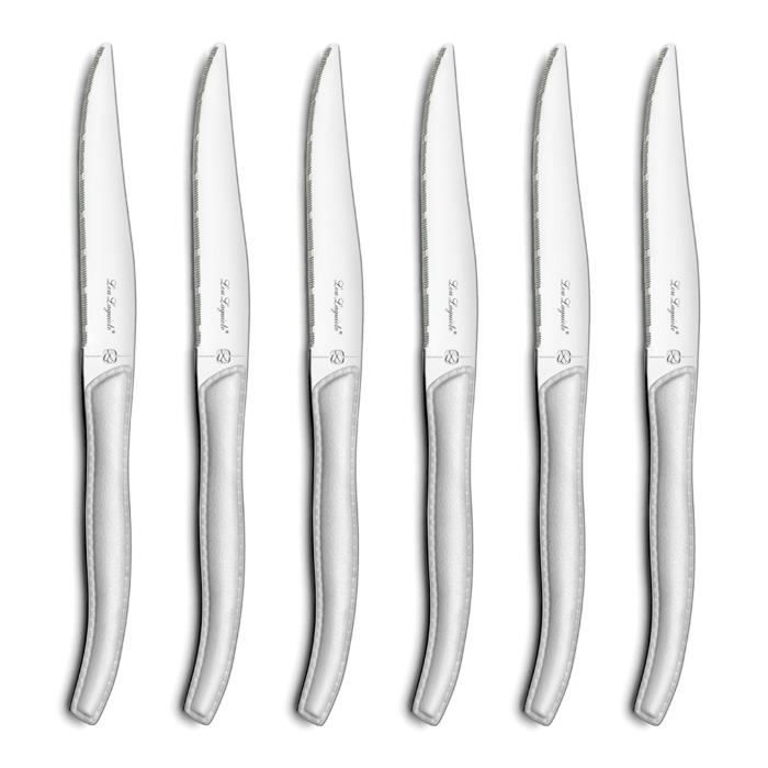 AMEFA Coffret de 6 couteaux steaks Gamme Sky - Blanc