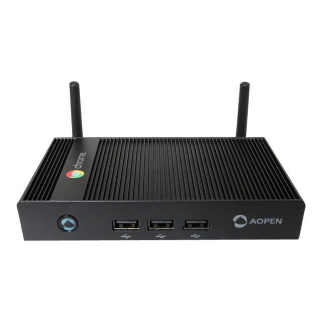 AOpen Chromebox Mini Mini ordinateur de bureau 1 x Cortex-A17 RK3288C RAM 4 Go SSD eMMC 32 Go Mali-T764 GigE LAN sans fil:…