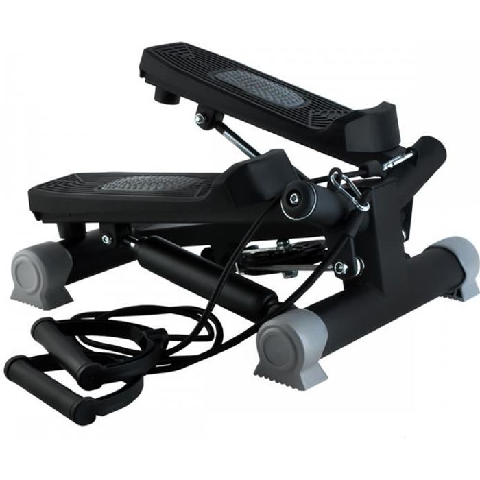 Stepper cardio fitness training avec élastiques