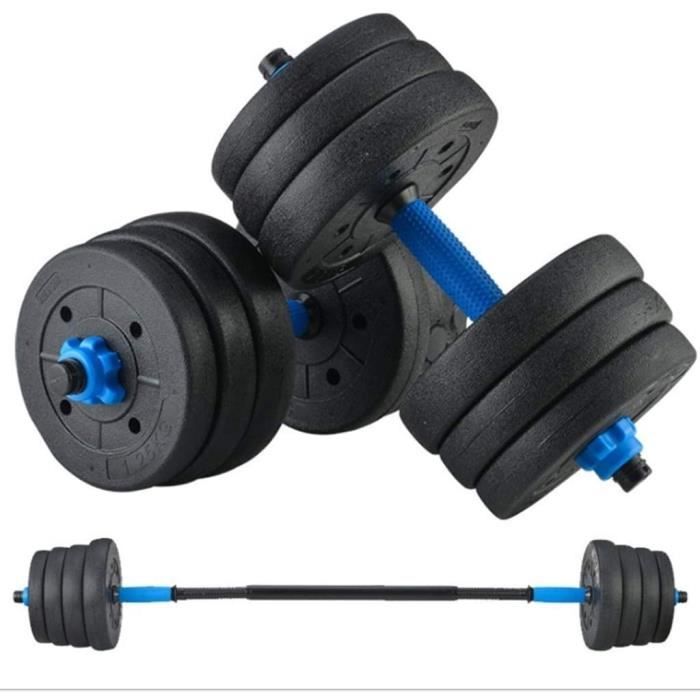 BARRE HALTERE POIDS Haltères Poids Réglable Set Ensemble De Poids Libres, avec Raccordement Rod10kg 20kg 30kg Ense87