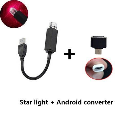 Mini lampe LED pour toit de voiture, projecteur de nuit, lumière d'ambiance, ambiance galaxie, luminaire déco