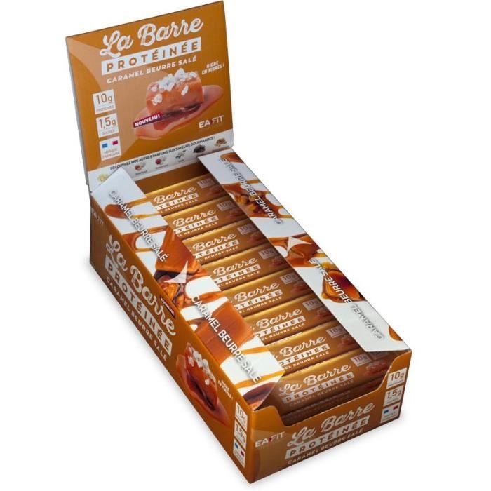 EAFIT - La barre protéinée Caramel beurre salé - Présentoir 24 barres