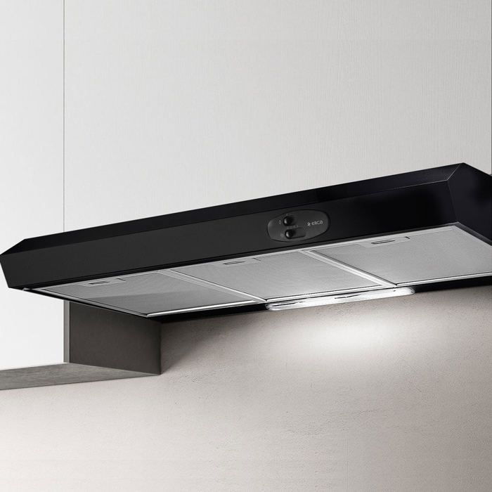 Hotte cuisine Elica recyclage KREA noir 90 cm Noir