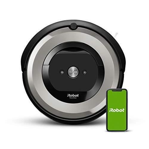 irobot Aspirateur Robot Roomba e5154 idéal pour les animaux, 2 brosses anti-emmêlement en caoutchouc,