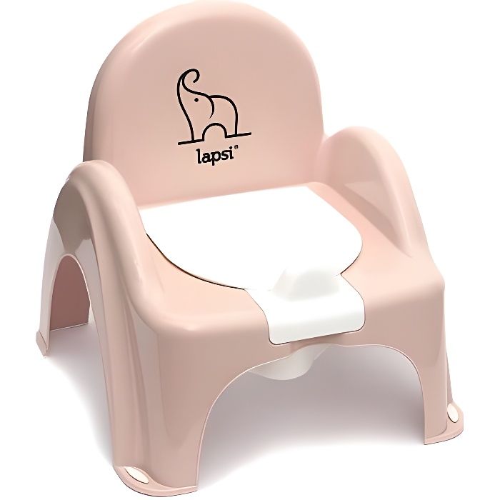 LAPSI® Premier Pot Bébé Toilette Avec Un Couvercle, Antidérapant Petit Pot Toilette Bébé, Wc Enfant, Anatomique Pot Bébé, Rose