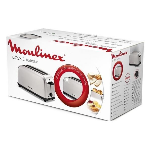 Grille-pain Moulinex Classic LS330D 1400W Acier inoxydable (Refurbished B) 43,000000 Rouge