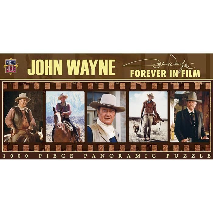 Puzzle 1000 pièces panoramique : John Wayne éternellement dans le film aille Unique Coloris Unique