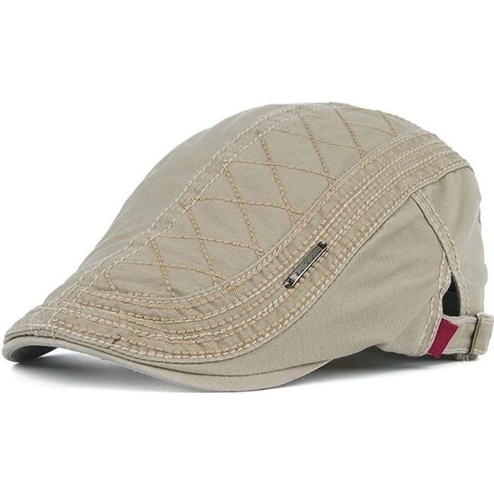 Minetom Homme Élégant Coton Gatsby Ivy Casquette Unisexe Béret Réglable Chapeau Visières Pour Loisir Voyage Sport Golf Snapback Cap