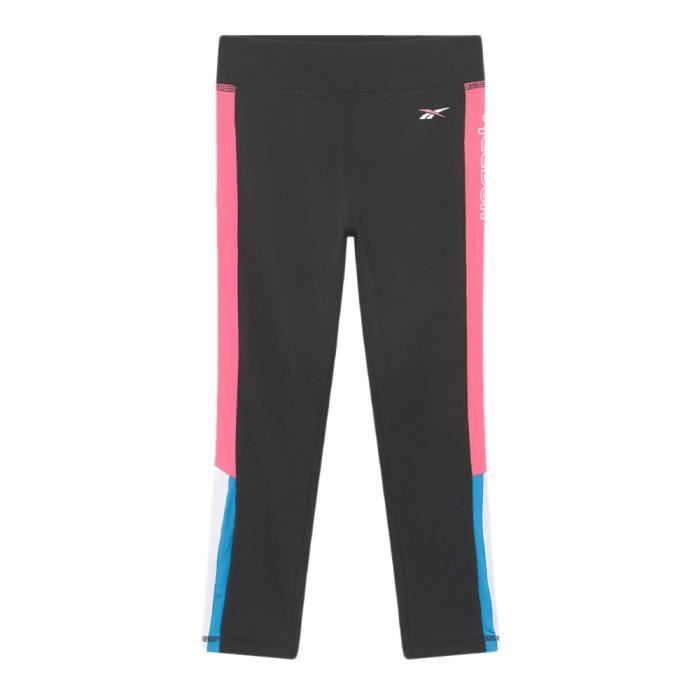 Legging Noir Fille Reebok Stripes