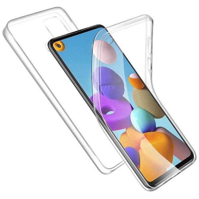 Coque Rigide Avant Arriere Transparent pour Samsung Galaxy A21S