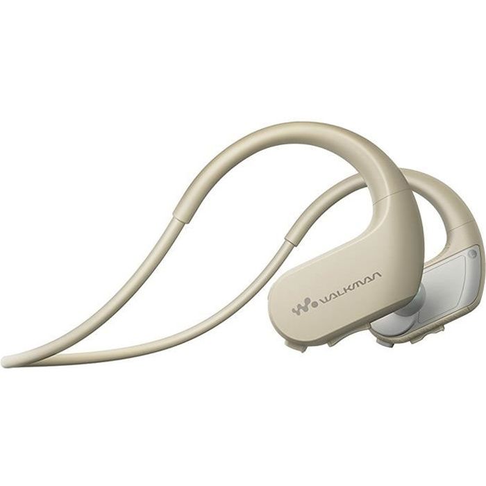 SONY NW-WS413 Lecteur MP3 - Casque sport 4 Go Creme