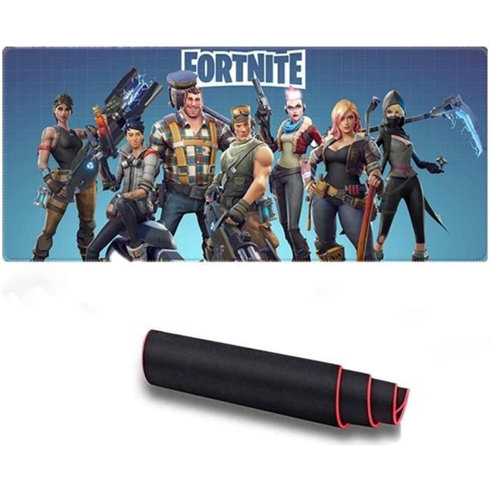 Tapis de Souris FORTNITE ,Tapis de souris hydrofuge antidérapant Surface Lisse et Base en Caoutchouc 300mmx700mmx2mm pour Bureau,Gam