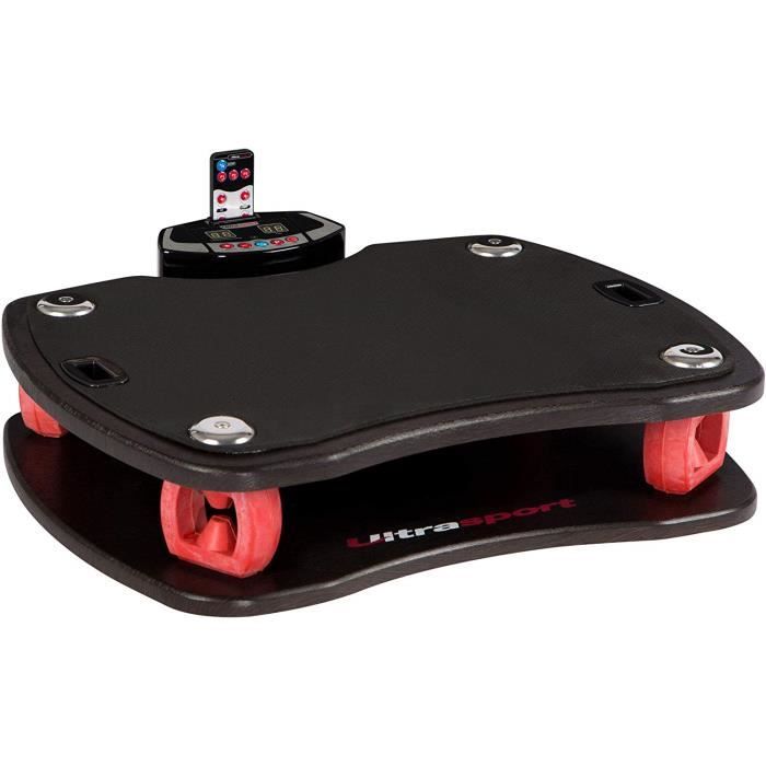 Ultrasport 331400000698 Plateau Plateforme vibrant Mixte Adulte, Blanc/Rouge