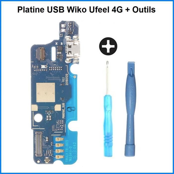 Connecteur de Charge USB Wiko Ufeel 4G Modéle P6605 - 100% ORIGINAL + Outils