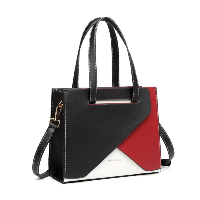 Sac à main - MISS LULU - Sac à bandoulière - Rouge - 26x9x21cm - Cuir synthétique