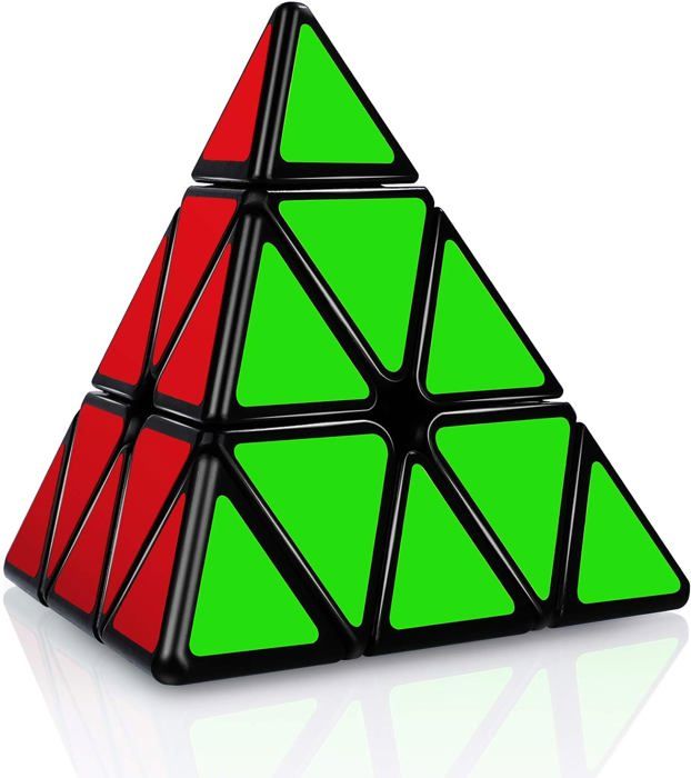 Pyraminx Cooja - Cube Magique Pyramide Speed Sans Autocollant