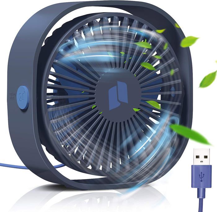 Ventilateur USB silencieux mini ventilateur portable 3 vitesses pour camping et bureau Plomberie chauffage < Chauffag - Odipie