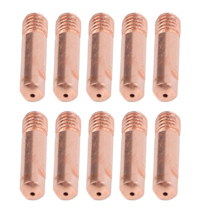 Lot 10 Embouts De Contact + Buse à Gaz Pour Torche MB-15AK – MIG/MAG, Filet M6x25