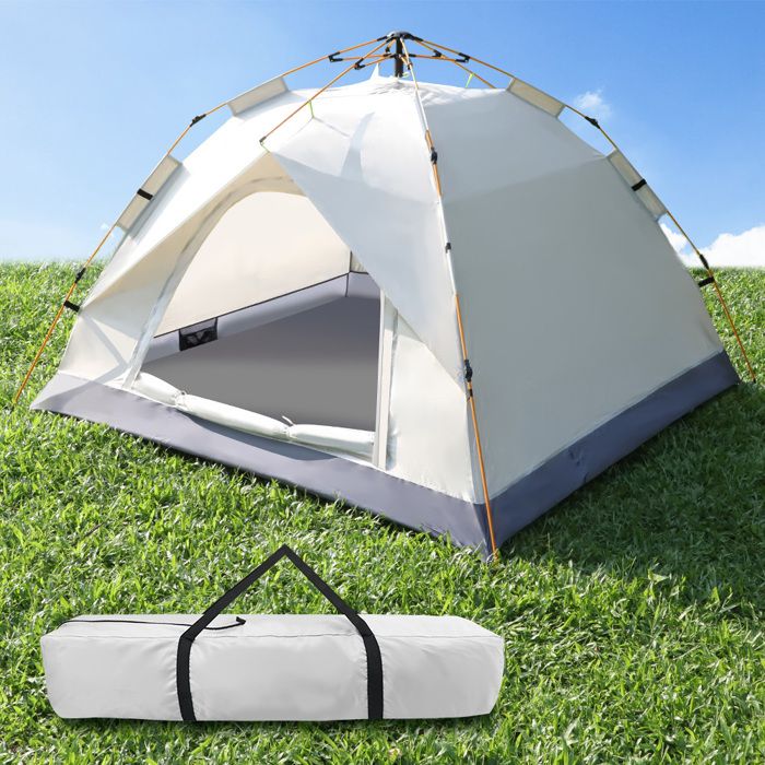 Tente Pop-up Automatique Premium 3-4 Personnes - Double Couche étanche - Polyester - Neuf