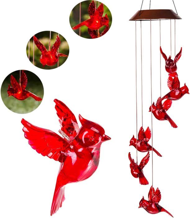 Boîte de nidification suspendue de maison d'oiseau en bois 2 pièces pour accessoires décoratifs