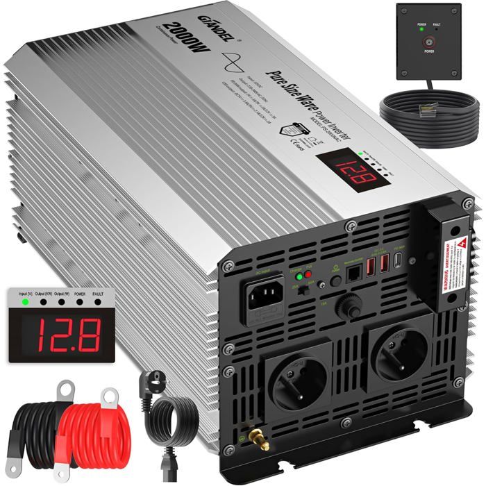 Convertisseur Pur Sinus 2000w