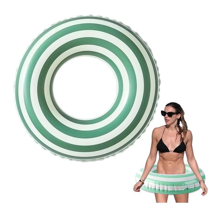 Bouée de natation pour adulte en PVC bouée gonflable matelas gonflable style rétro pour piscine dété plageaccessoires de