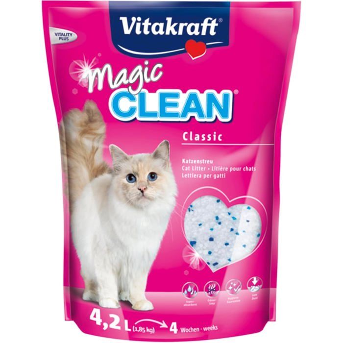 Meilleurs prix pour Magic Clean-Litière Silice 4 Semaines Pour Chat-42L