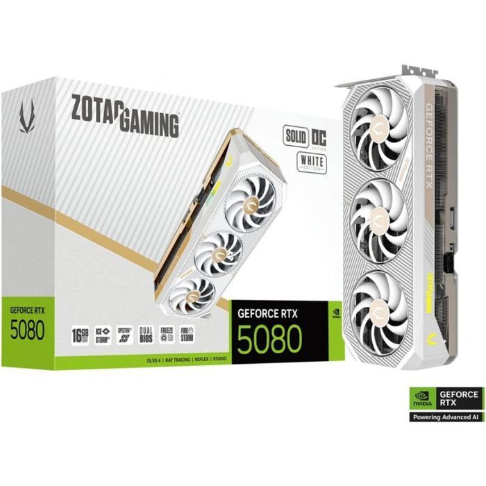 Carte Graphique ZOTAC GeForce RTX 5080 SOLID OC – 16 Go GDDR7, PCIe 5.0 - vue 6