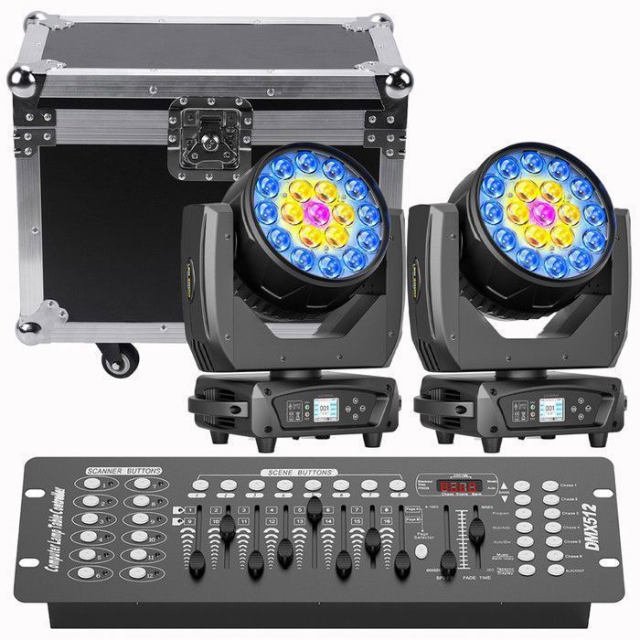 UKING - 10 PCS 84W Lumiere Par LED, 14 RGB Projecteur Jeu de Lumière