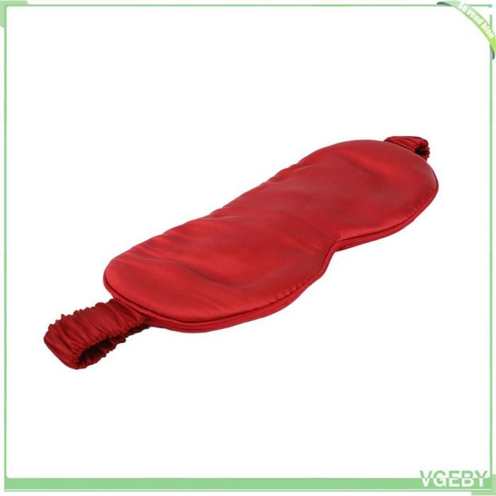 Cache-œil Adulte Avec Sac En Gel - Masque De Sommeil En Peluche, Réglable, Pour Voyage, Train, Méditation