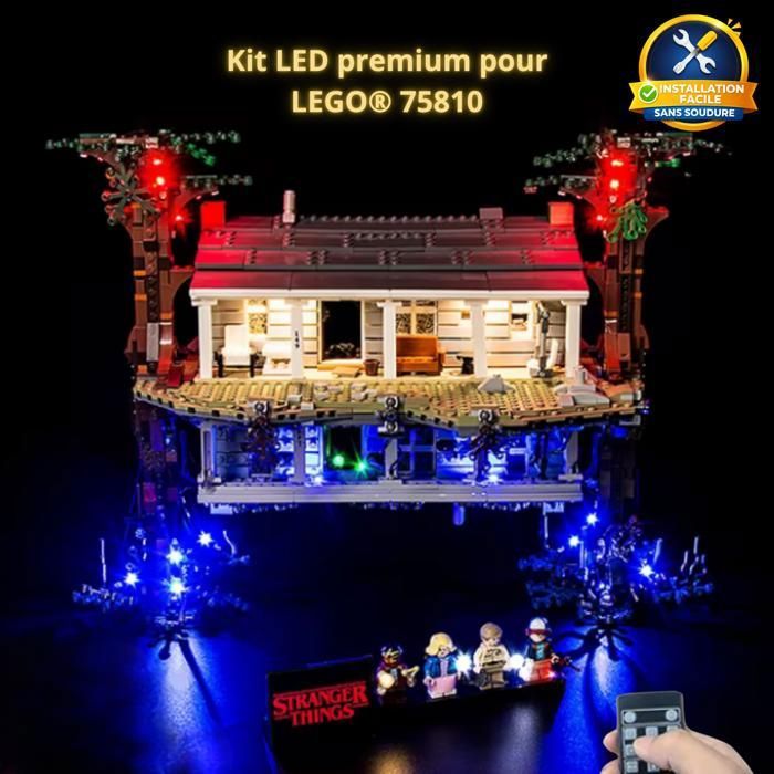Kit LED – Installation facile pour LEGO Stranger Things 75810 – Télécommande incluse