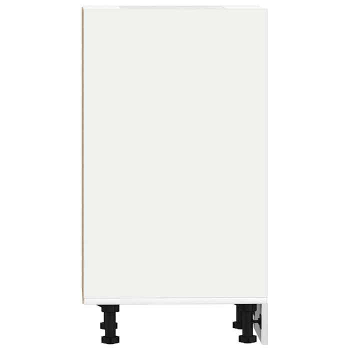 Remise 2026®Caisson de cuisine Blanc - Meuble bas de cuisine - Armoire à vitrine - Riga Blanc 20 x 445 x 815 cm - Bois dingé